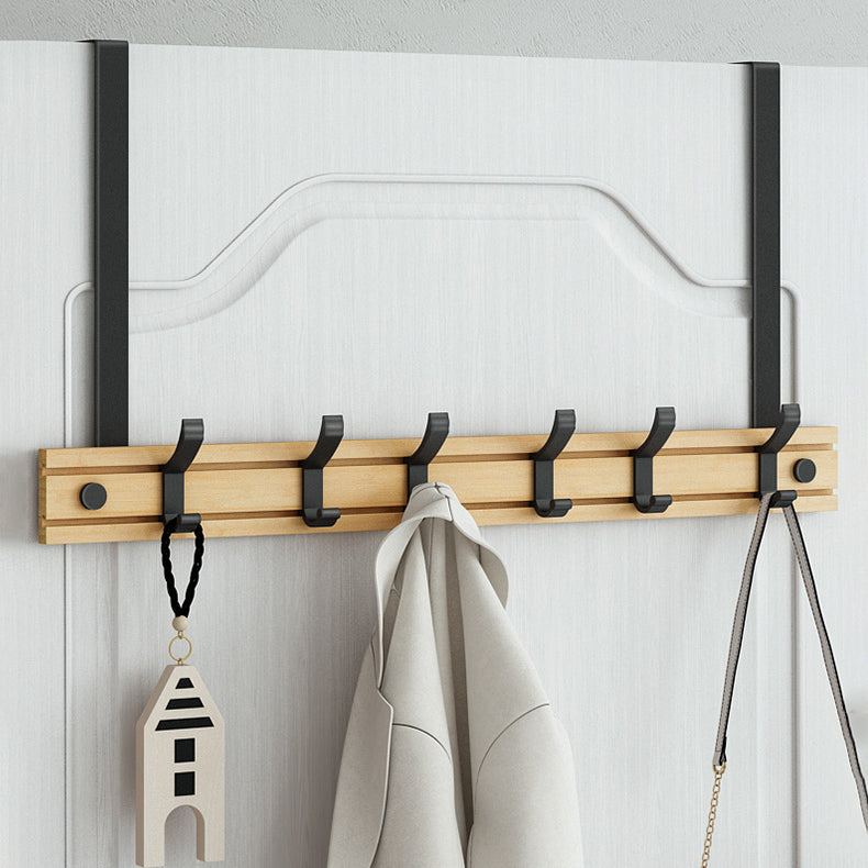 Contemporary Entryway Kit Wood Prong Hooks Included Wall Mounted Hall Stand