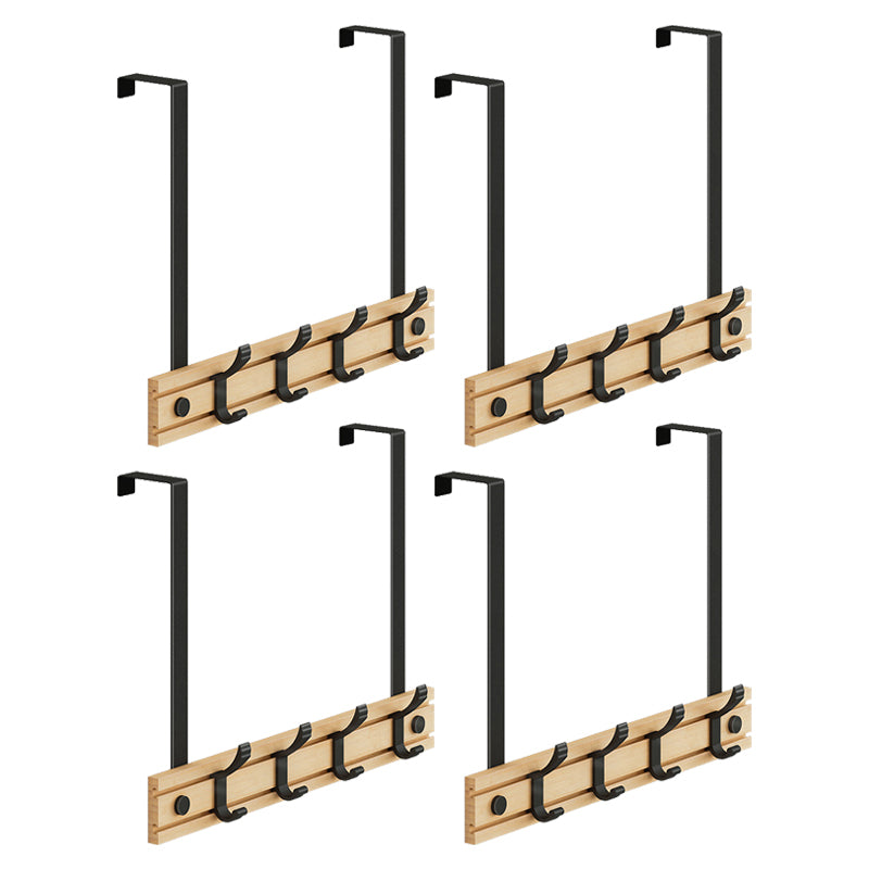 Contemporary Entryway Kit Wood Prong Hooks Included Wall Mounted Hall Stand