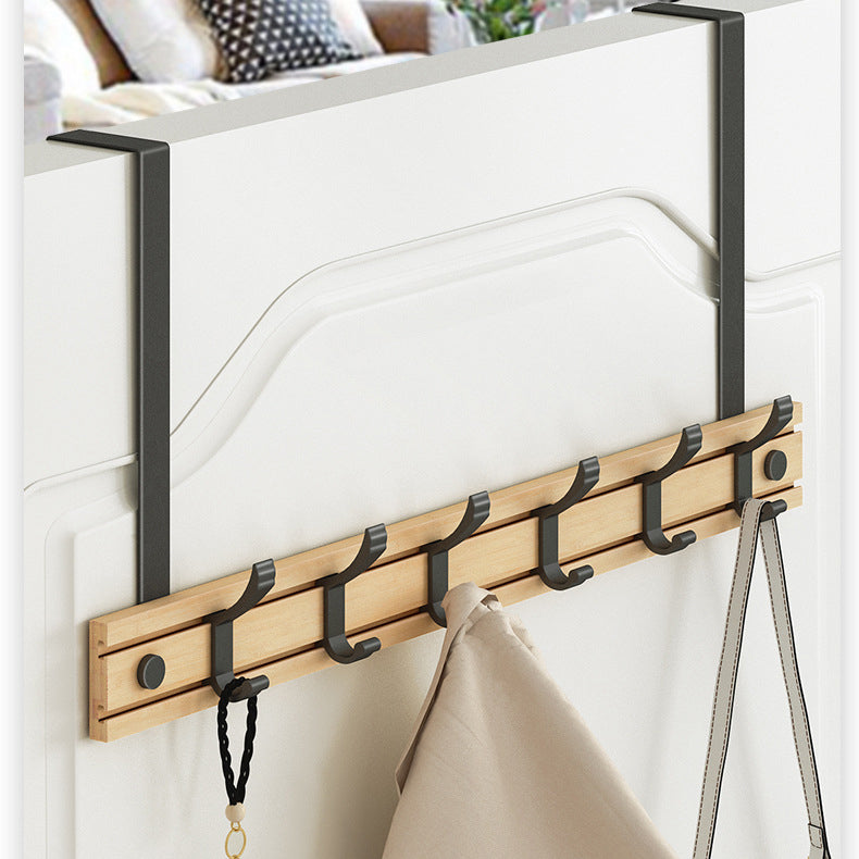 Contemporary Entryway Kit Wood Prong Hooks Included Wall Mounted Hall Stand