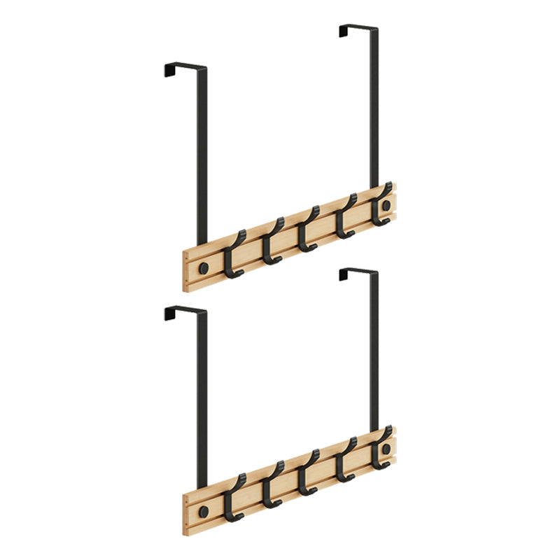 Contemporary Entryway Kit Wood Prong Hooks Included Wall Mounted Hall Stand