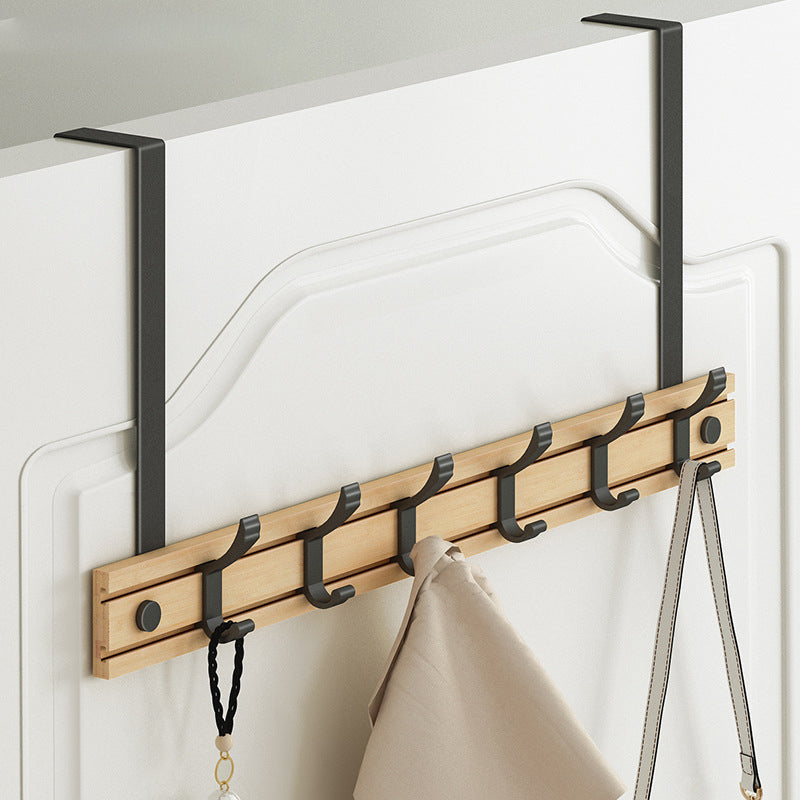 Contemporary Entryway Kit Wood Prong Hooks Included Wall Mounted Hall Stand