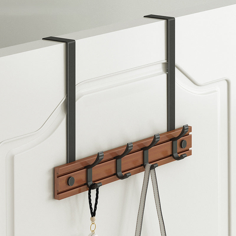 Contemporary Entryway Kit Wood Prong Hooks Included Wall Mounted Hall Stand