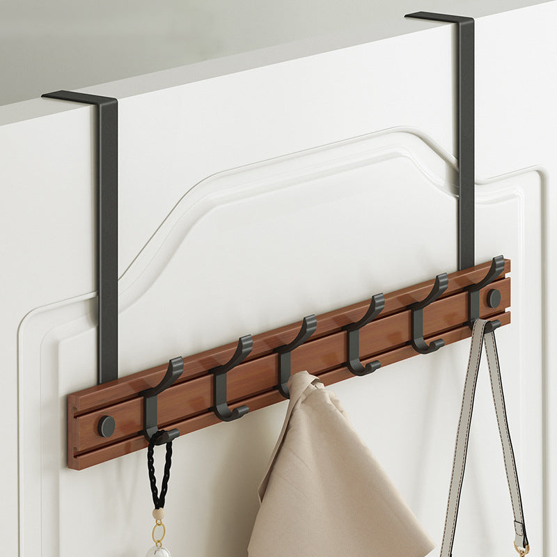 Contemporary Entryway Kit Wood Prong Hooks Included Wall Mounted Hall Stand