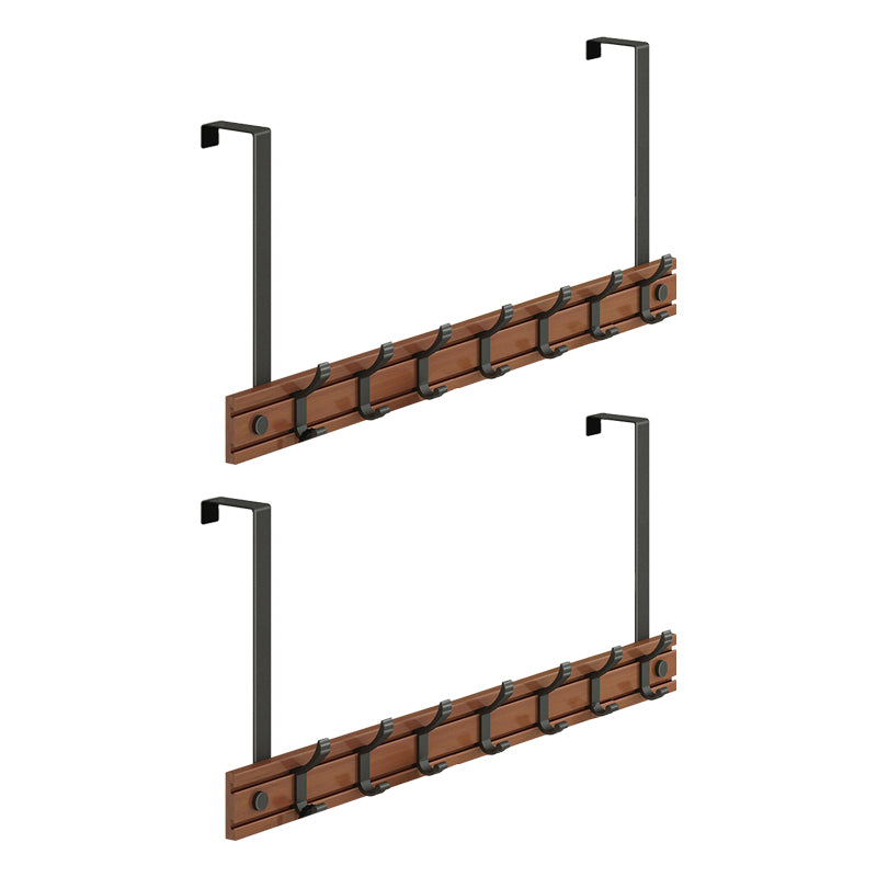 Contemporary Entryway Kit Wood Prong Hooks Included Wall Mounted Hall Stand