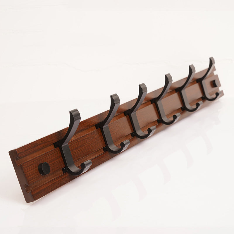 Contemporary Entryway Kit Wood Wall Mounted Double Prong Hooks Included Hall Stand