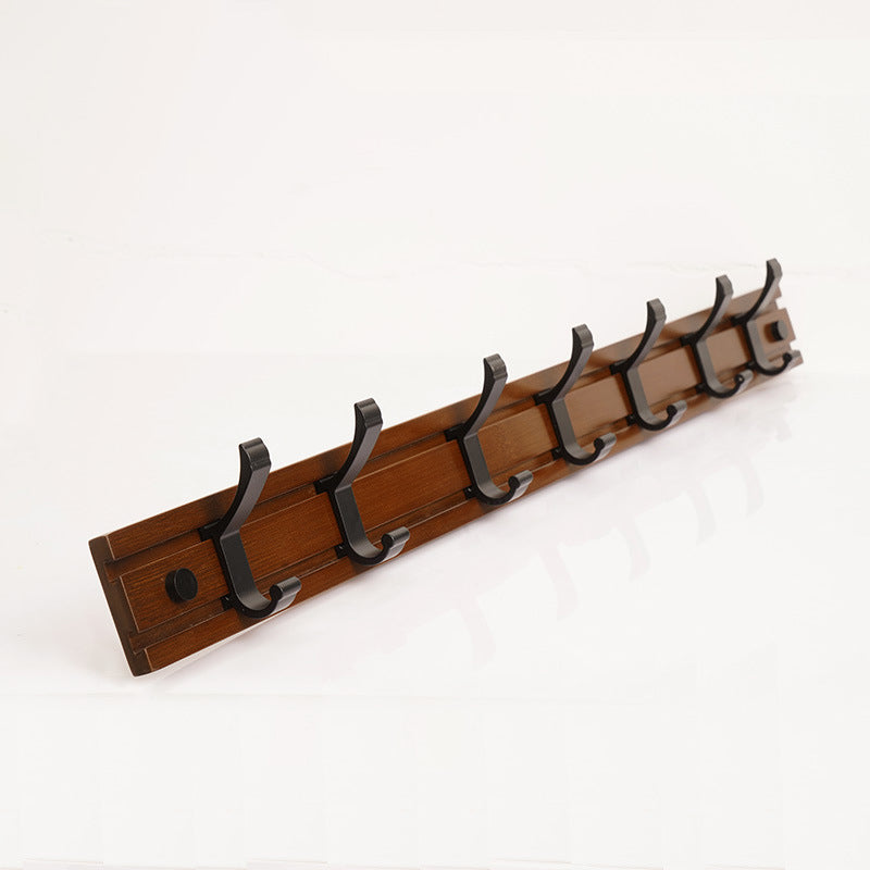 Contemporary Entryway Kit Wood Wall Mounted Double Prong Hooks Included Hall Stand