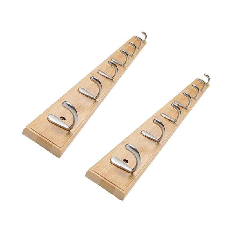 Contemporary Entryway Kit Wood Wall Mounted Hooks Included Hall Stand