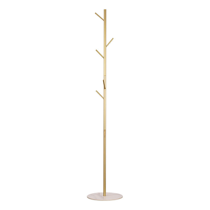 Modern Hall Tree Metal Free Standing Entryway Coat Rack Hall Stand