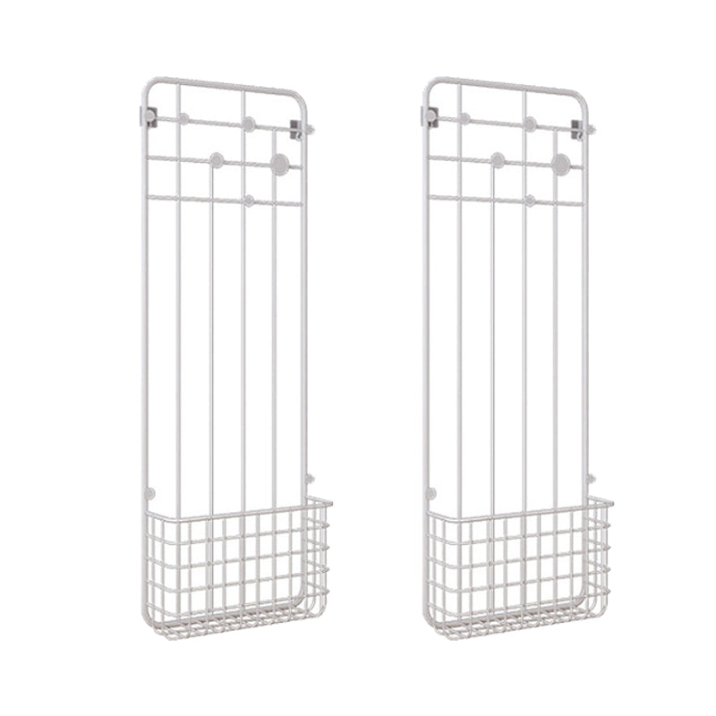 Metal Coat Hanger Storage Baskets Industrial Entryway Kit Coat Hanger