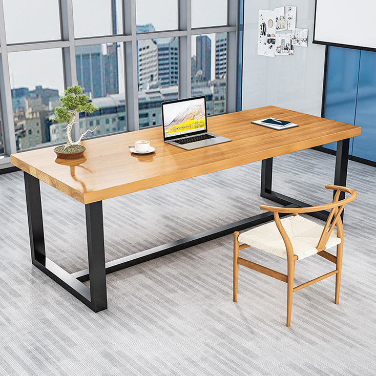 Home Office Fixed Meeting Table Rectangular Shaped Writing Desk