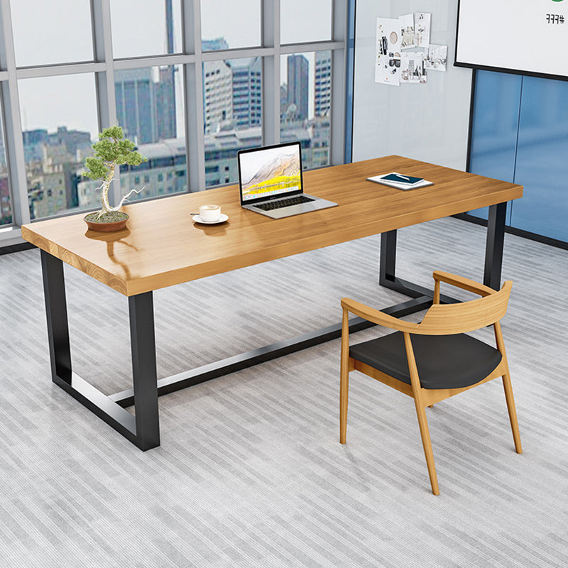 Home Office Fixed Meeting Table Rectangular Shaped Writing Desk