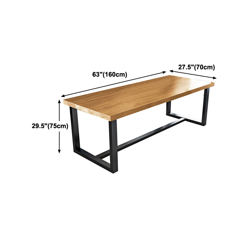 Home Office Fixed Meeting Table Rectangular Shaped Writing Desk