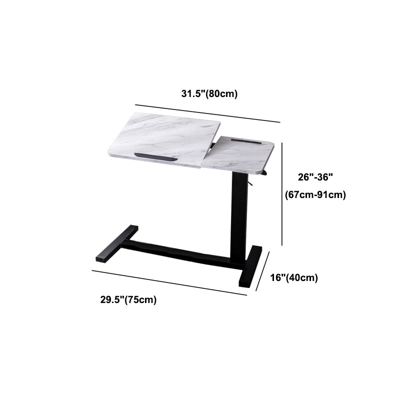 Modern Style Artificial Wood Desk Home Dormitory Adjustable Writing Desk,31.4"L X 15.7"W