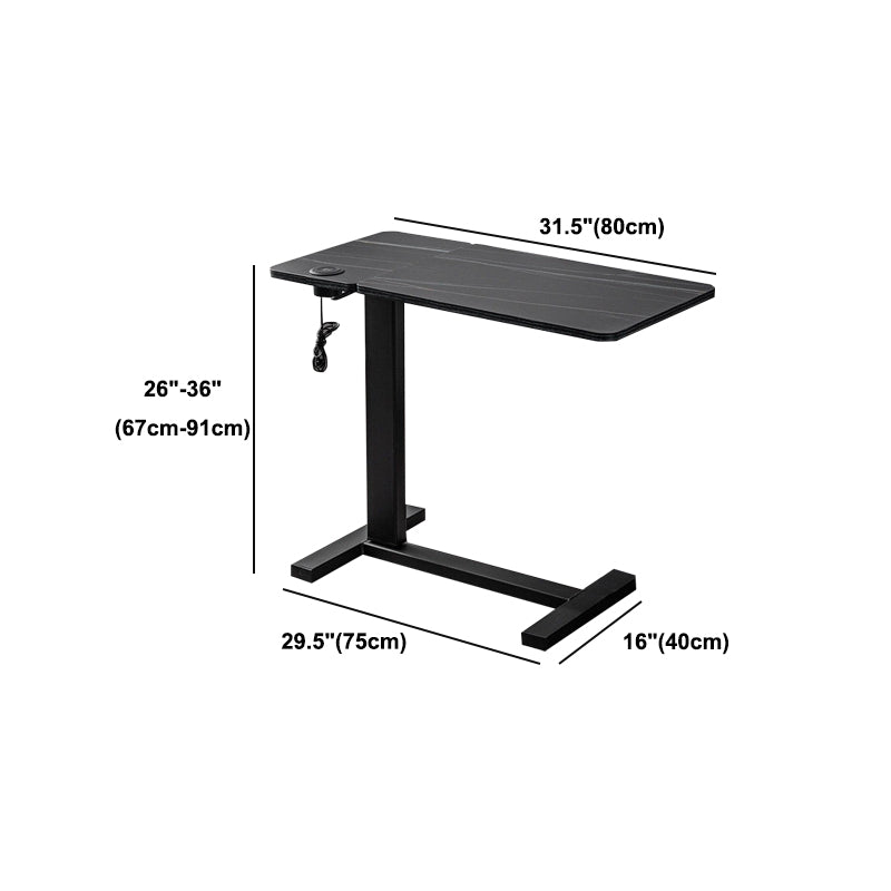 Modern Style Artificial Wood Desk Home Dormitory Adjustable Writing Desk,31.4"L X 15.7"W