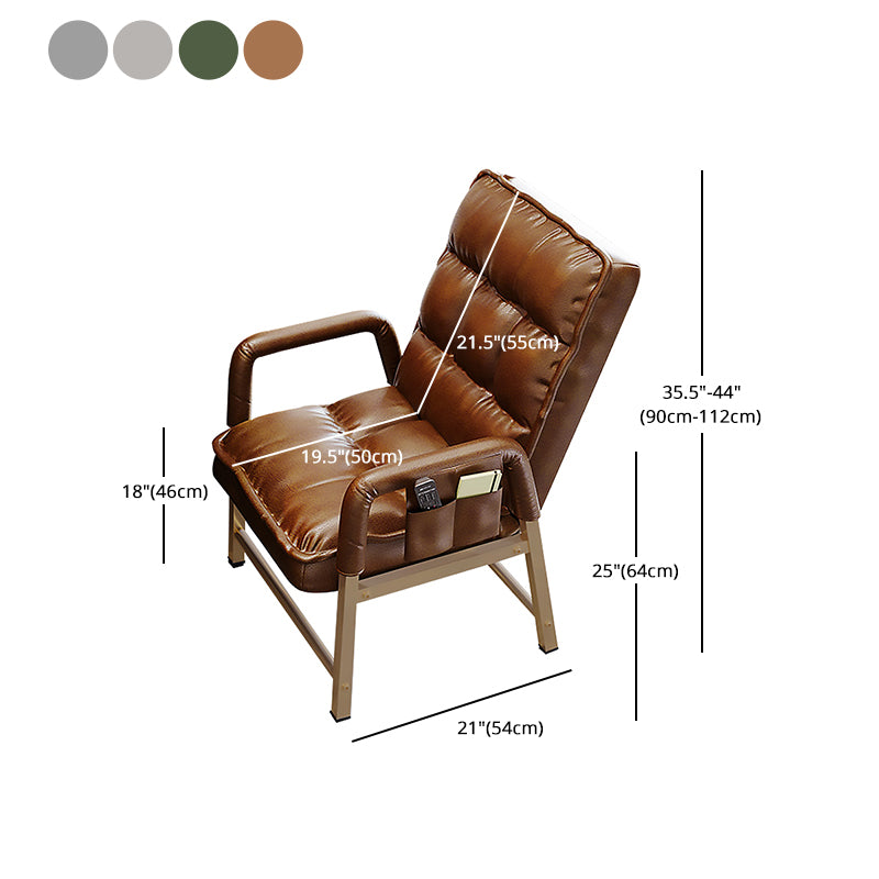 Modern Adjustable Back Height Chair Mid-Back Task Chair for Office