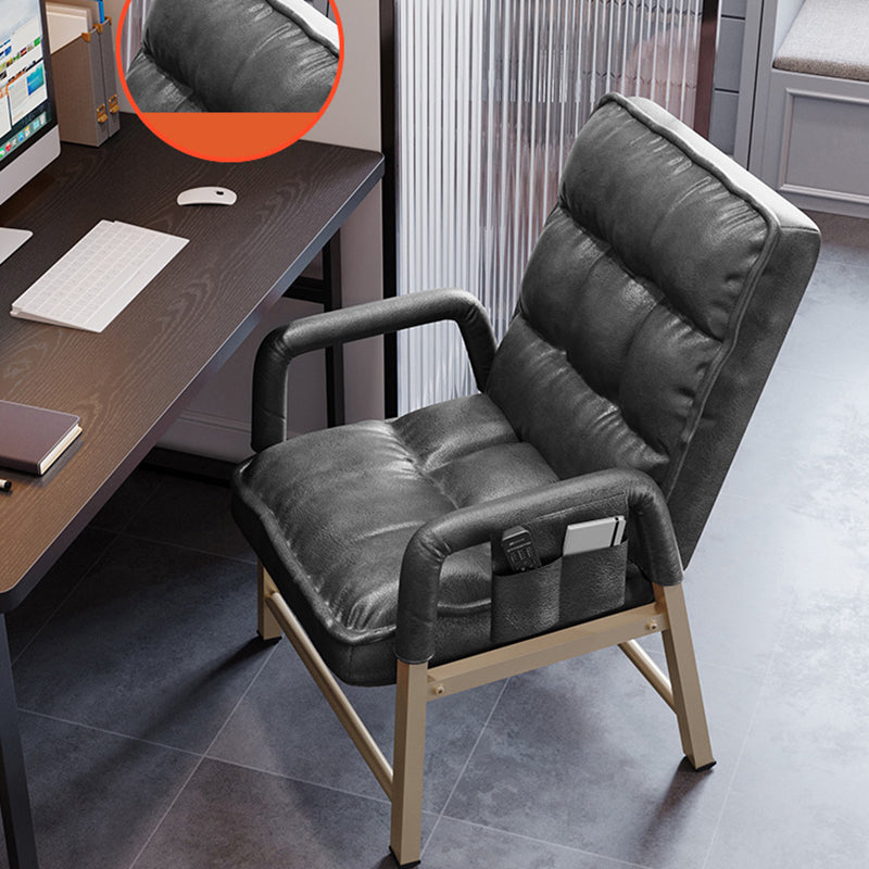 Modern Computer Chair Adjustable Back Height Office Chair with Upholstered