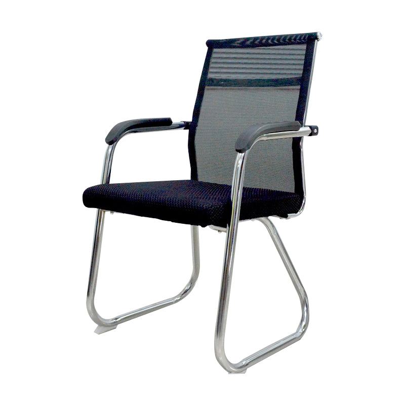 Modern Black Metal Desk Chair with Mid Back and Hight Back Home Office Chair