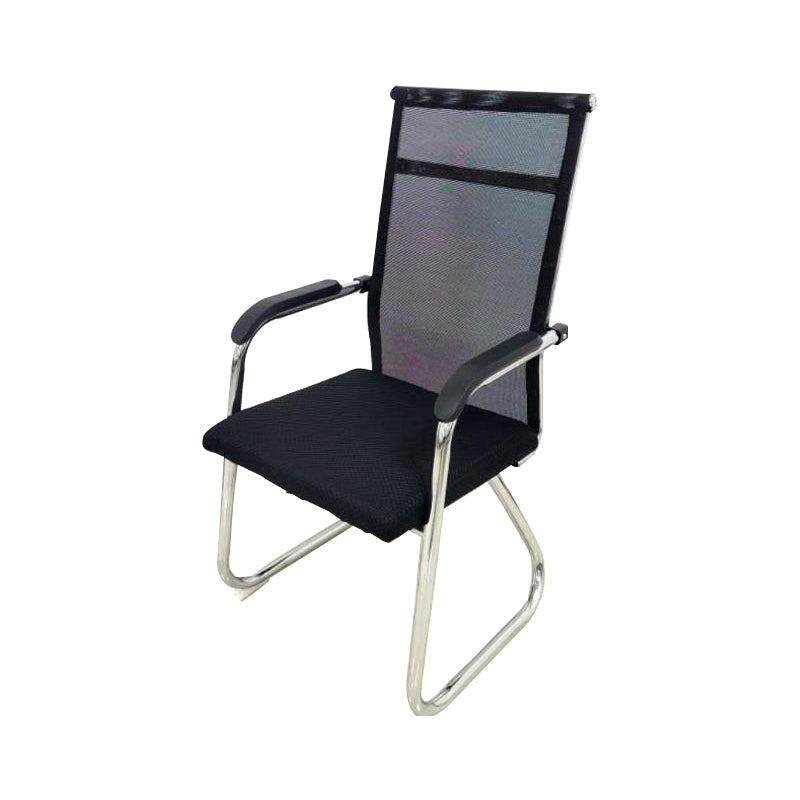 Modern Black Metal Desk Chair with Mid Back and Hight Back Home Office Chair