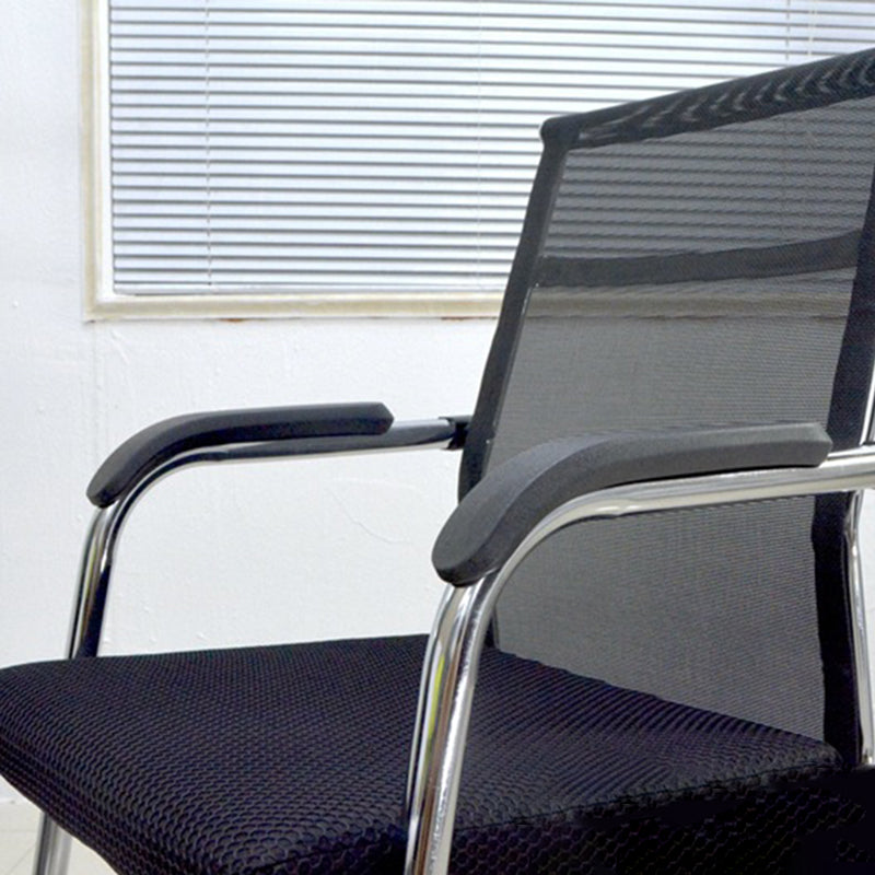 Modern Black Metal Desk Chair with Mid Back and Hight Back Home Office Chair