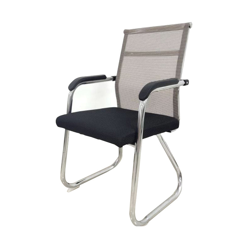 Modern Black Metal Desk Chair with Mid Back and Hight Back Home Office Chair