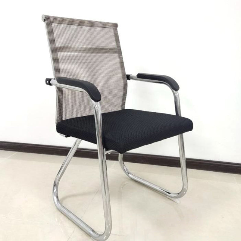 Modern Black Metal Desk Chair with Mid Back and Hight Back Home Office Chair