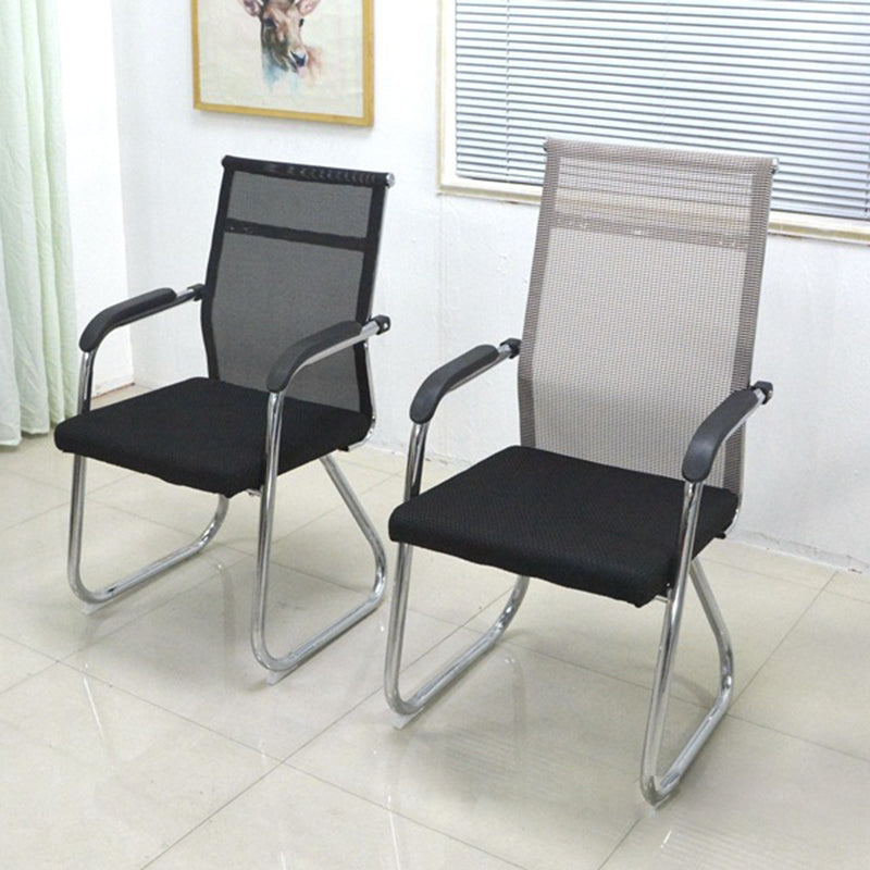 Modern Black Metal Desk Chair with Mid Back and Hight Back Home Office Chair