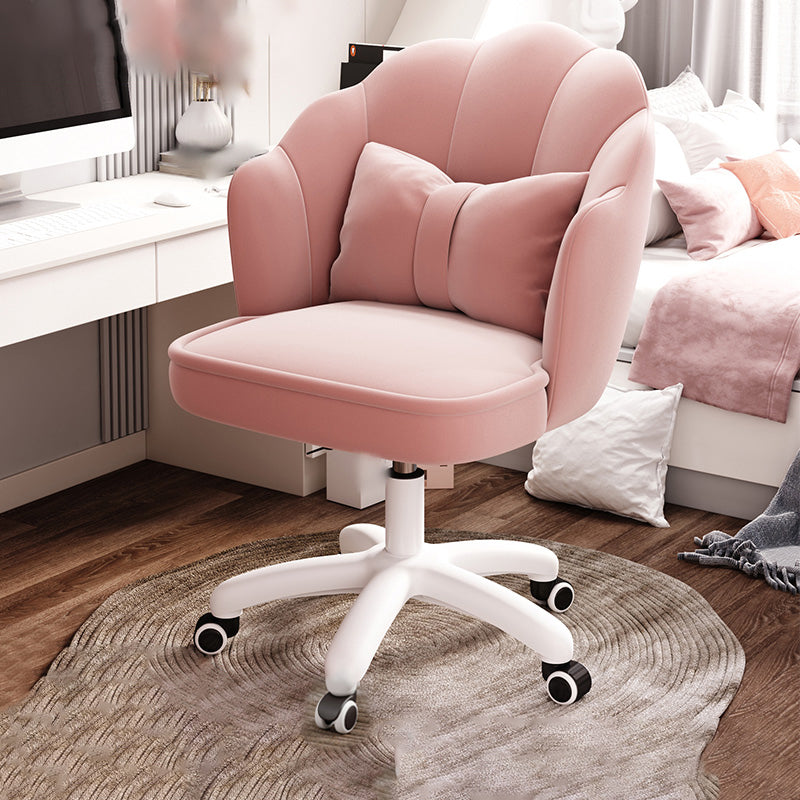 Fabric Desk Chair Modern Armless Office Chair for Home Office