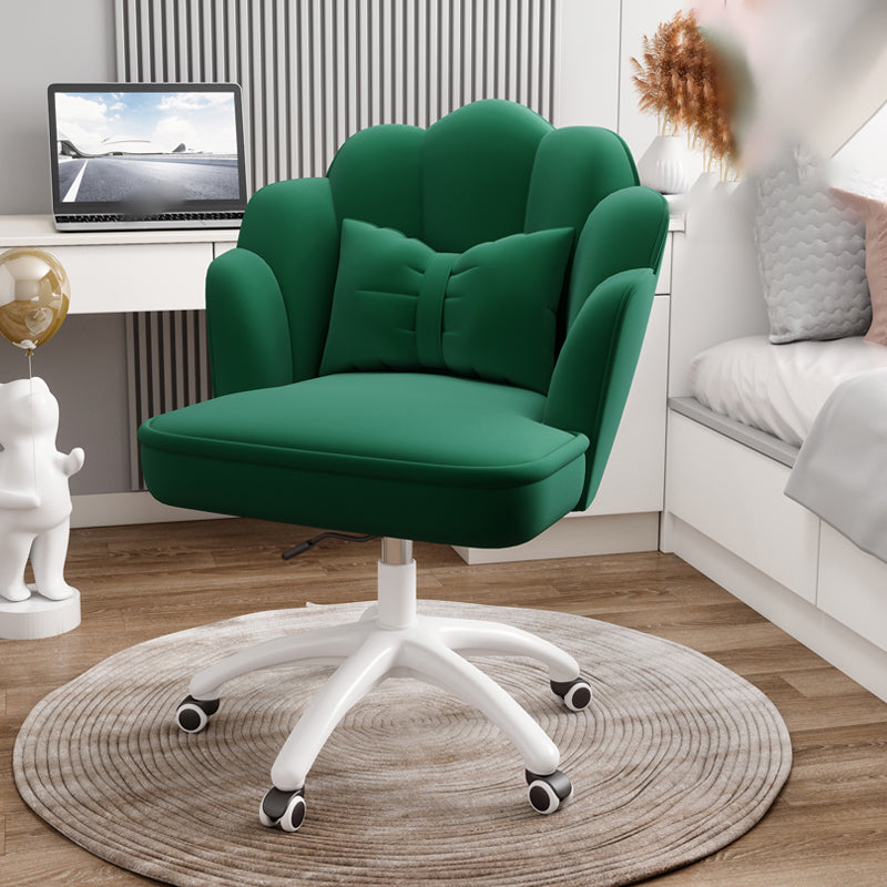 Fabric Desk Chair Modern Armless Office Chair for Home Office