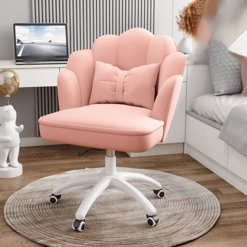 Fabric Desk Chair Modern Armless Office Chair for Home Office