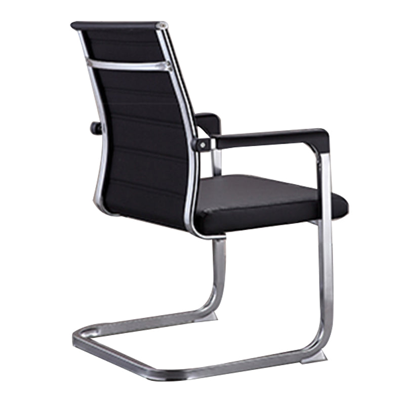 Modern Style Task Chair No Wheels Office Chair with Fixed Arms