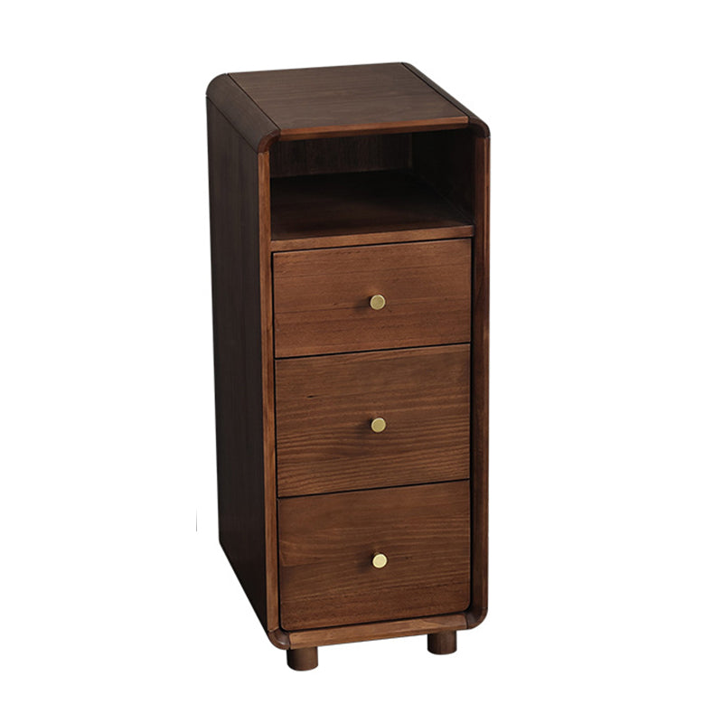 29" H Drawer Storage Nightstand Modern Solid Wood Legs Included Night Table