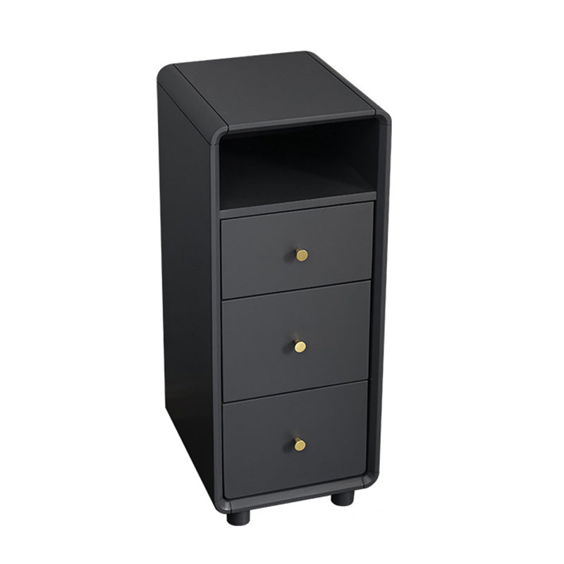 29" H Drawer Storage Nightstand Modern Solid Wood Legs Included Night Table