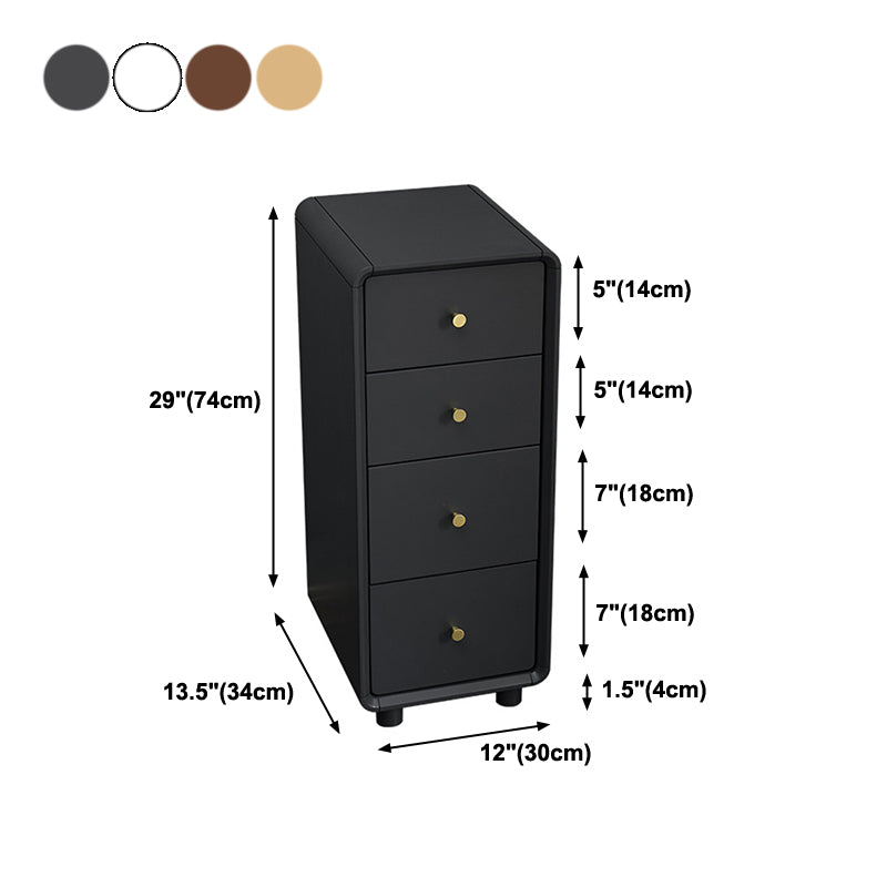 29" H Drawer Storage Nightstand Modern Solid Wood Legs Included Night Table