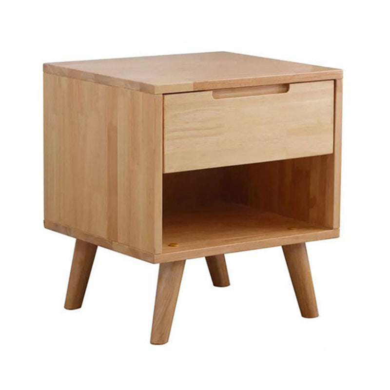 Solid Wood Modern Bed Nightstand Drawer Storage Legs Included Night Table