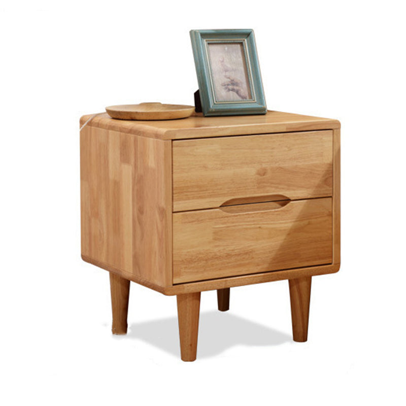 Solid Wood Modern Bed Nightstand Drawer Storage Legs Included Night Table