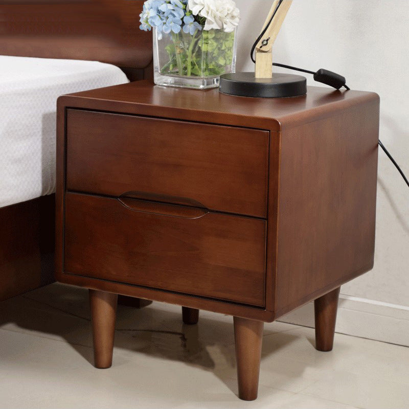 Solid Wood Modern Bed Nightstand Drawer Storage Legs Included Night Table