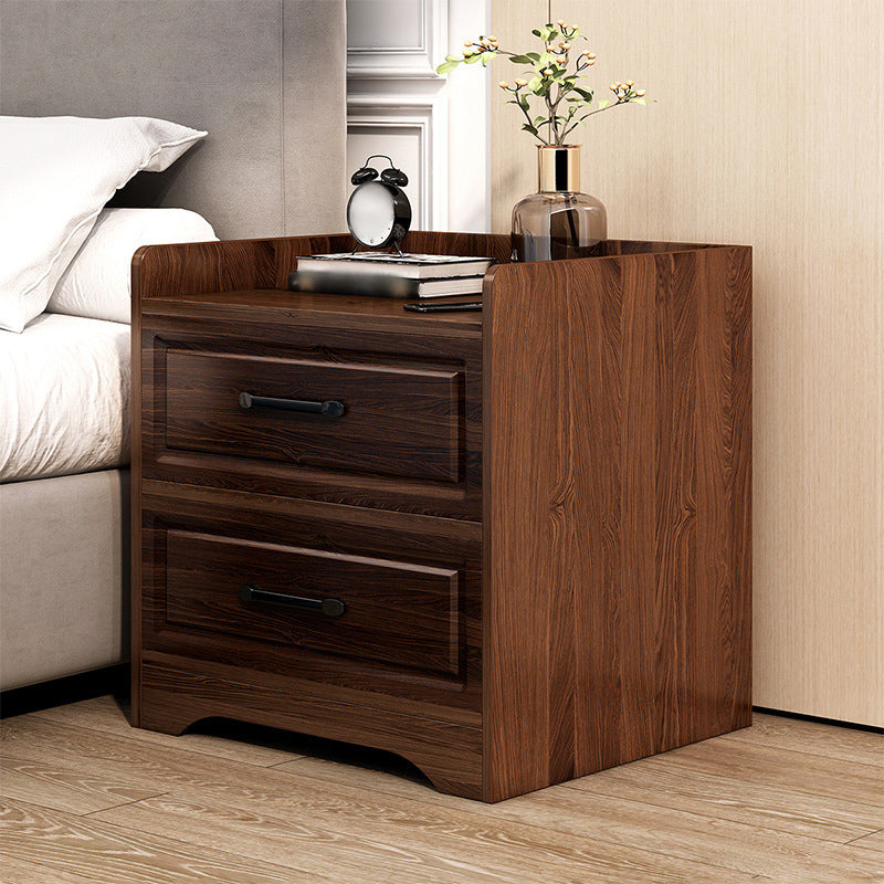 Modern Imitation Wood Nightstand Drawer Storage Accent Table Nightstand