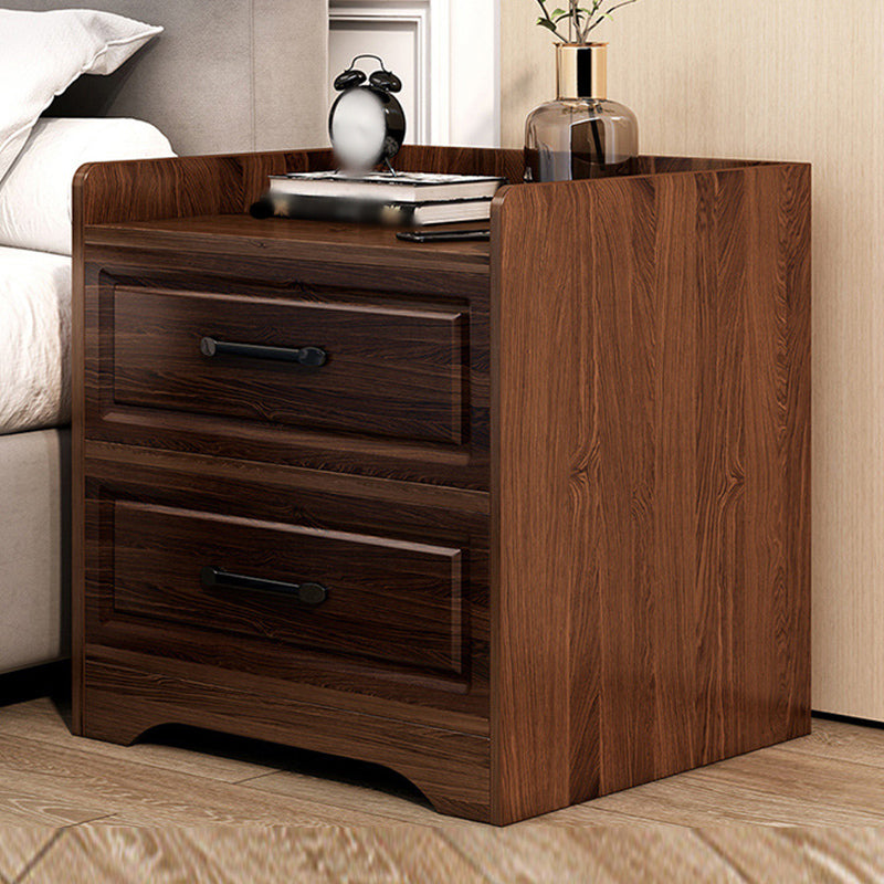 Modern Imitation Wood Nightstand Drawer Storage Accent Table Nightstand