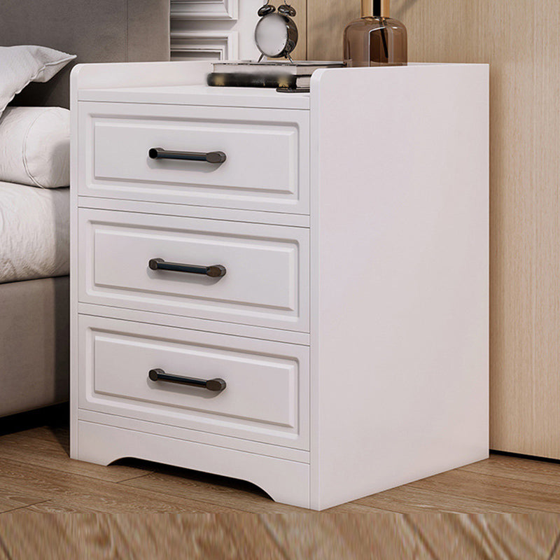 Modern Imitation Wood Nightstand Drawer Storage Accent Table Nightstand