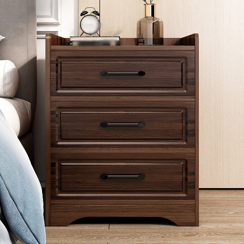 Modern Imitation Wood Nightstand Drawer Storage Accent Table Nightstand