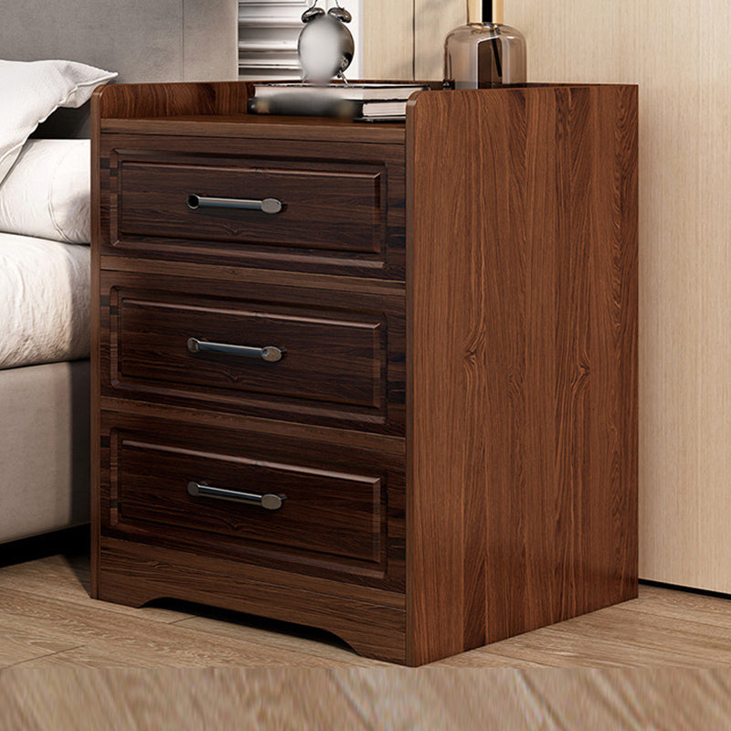 Modern Imitation Wood Nightstand Drawer Storage Accent Table Nightstand