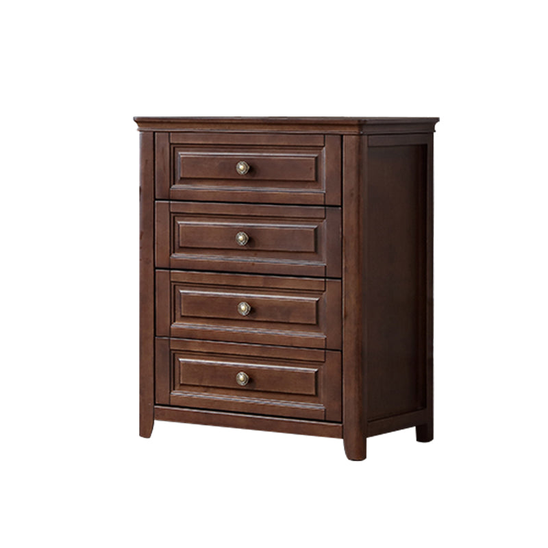 Traditional Brown Storage Chest Bedroom Storage Chest Dresser with Drawers