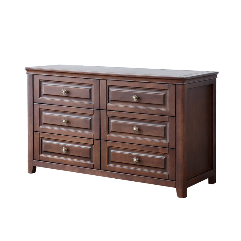 Traditional Brown Storage Chest Bedroom Storage Chest Dresser with Drawers