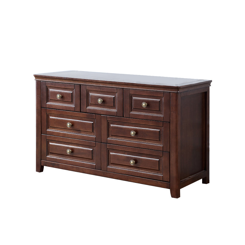 Traditional Brown Storage Chest Bedroom Storage Chest Dresser with Drawers