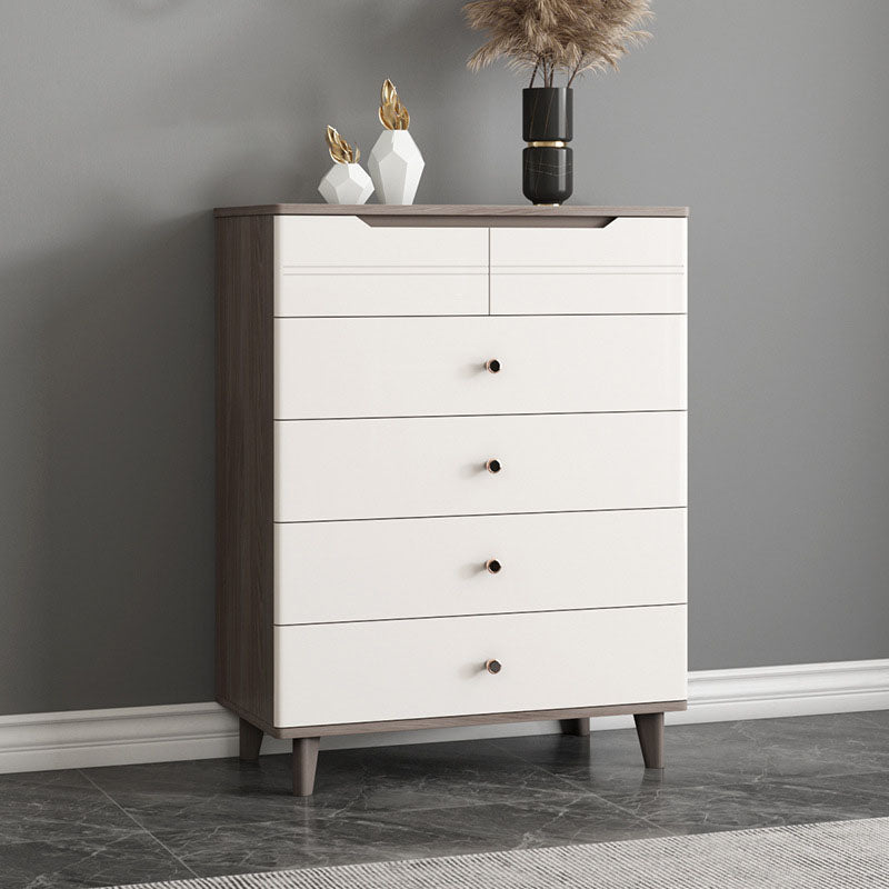 White Storage Chest Modern Style Bedroom Storage Chest Dresser with Drawers