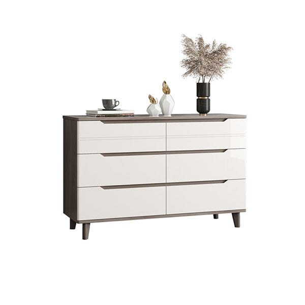 White Storage Chest Modern Style Bedroom Storage Chest Dresser with Drawers