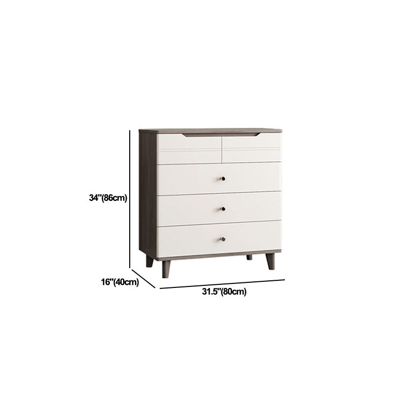 White Storage Chest Modern Style Bedroom Storage Chest Dresser with Drawers