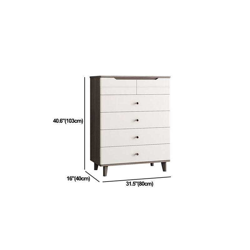 White Storage Chest Modern Style Bedroom Storage Chest Dresser with Drawers