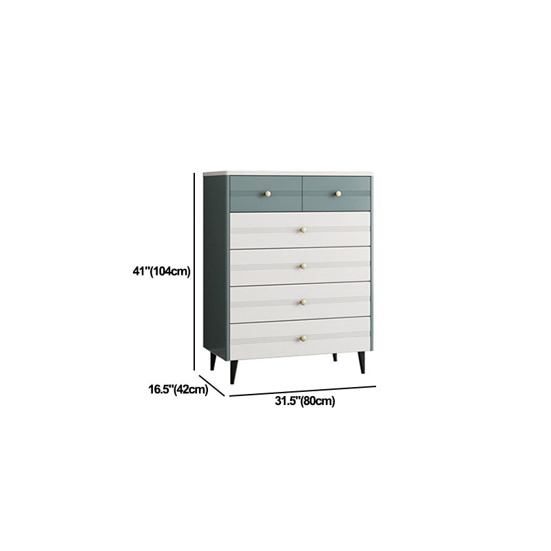 White Storage Chest Modern Style Bedroom Storage Chest Dresser with Drawers