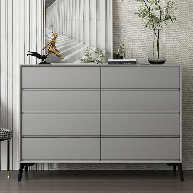 16" D Storage Chest Modern Style Bedroom Storage Chest Dresser in White and Grey